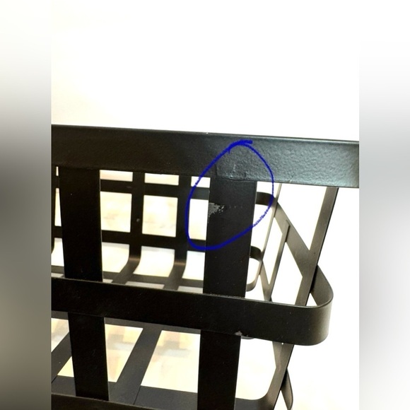 Contemporary Black Metal Basket Modern Farmhouse - Picture 10 of 10